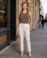 Maiou cu dantelă - Belinay 1108 - vizon - imagine 2