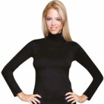 Bluză pe gât cu mânecă lungă - Belinay 0926