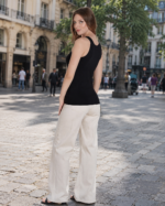 Maiou cu dantelă - Belinay 0763 - negru - imagine 7
