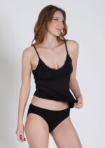 Maiou cu dantelă - Belinay 0749 - negru - imagine 4