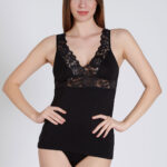 Maiou cu dantelă - Belinay 0644 - negru
