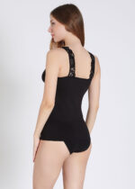 Maiou cu dantelă - Belinay 0644 - negru - imagine 3