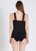 Maiou cu dantelă - Belinay 0644 - negru - imagine 4
