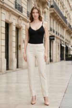 Maiou cu dantelă - Belinay 0749 - negru - imagine 2