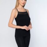 Maiou cu dantelă cu bretele ajustabile - Belinay 6025