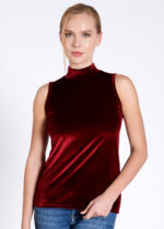 Bluză pe gât din catifea - Belinay 8030 - imagine 13
