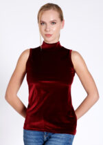 Bluză pe gât din catifea - Belinay 8030 - imagine 14