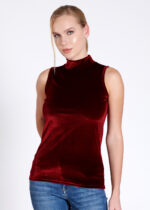 Bluză pe gât din catifea - Belinay 8030 - imagine 19