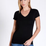 Bluză cu mânecă scurtă – Belinay 0984 - negru