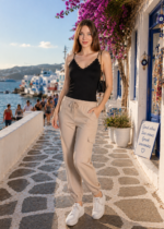 Maiou cu dantelă - Belinay 6001 - negru - imagine 7