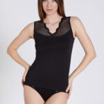 Maiou cu dantelă – Belinay 6510 - negru
