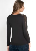 Bluză cu dantelă cu mânecă lungă – Belinay 8545 - imagine 3