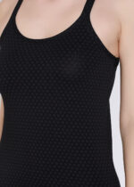 Maiou din bumbac cu model buline - Belinay 6035 - negru - imagine 2