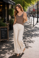 Maiou cu bretele ajustabile – Belinay 1063 - vizon - imagine 5