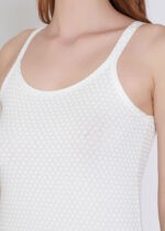 Maiou din bumbac cu model buline - Belinay 6035 - alb - imagine 3