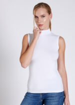 Bluză pe gât – Belinay 0995 - alb - imagine 8
