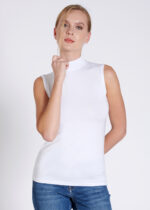 Bluză pe gât – Belinay 0995 - alb - imagine 9