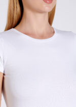 Bluză cu mânecă scurtă – Belinay 0884 - alb - imagine 9