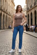 Maiou cu dantelă - Belinay 1134 - vizon - imagine 6