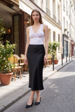 Maiou cu dantelă - Belinay 0644 - alb - imagine 6