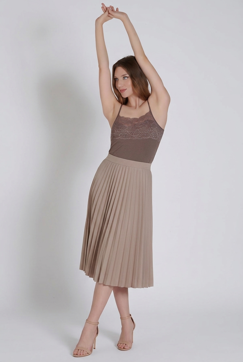 Maiou cu dantelă - Belinay 1045 - vizon - imagine 6
